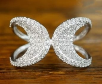 Natural Diamond Ring 18K Gold