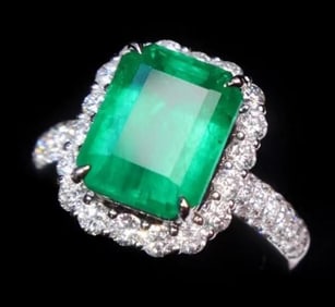14.3ct Natural Emerald Ring 18k gold