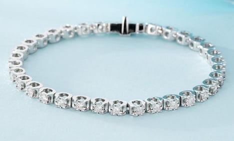 1.06cts Natural Diamond 18Kt Gold Bracelet