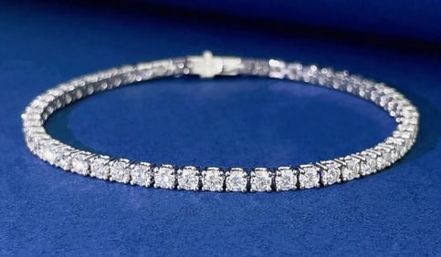 4.82cts Natural Diamond 18Kt Gold Bracelet