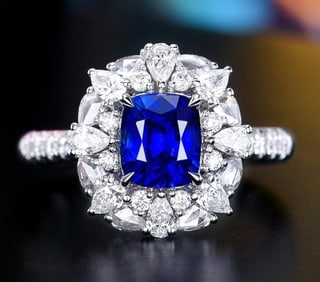 1.8ct Sri Lankan Sapphire 18Kt Gold Ring
