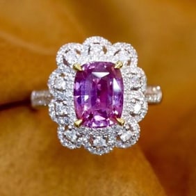 2ct Natural Sapphire 18Kt Gold Ring