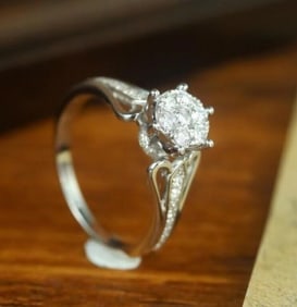 Natural Diamond 18Kt Gold Ring