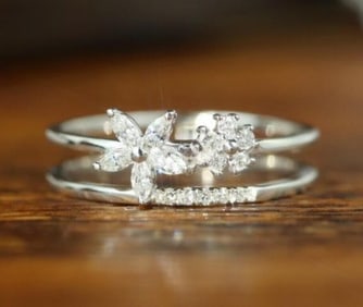 Natural Diamond 18Kt Gold Ring