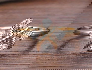 18Kt Gold Natural Diamond Ring