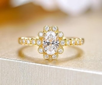 0.5ct Natural Diamond 18Kt Gold Ring