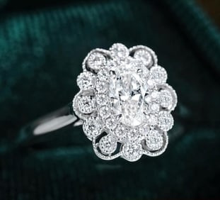 0.5ct Natural Diamond 18Kt Gold Ring