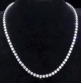 21.8ct Natural Diamond 18K Gold Necklace