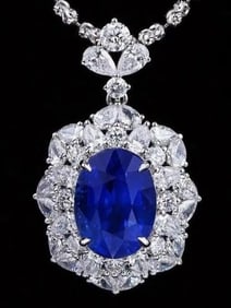 5.4ct Sri Lankan Sapphire 18K Gold Pendant