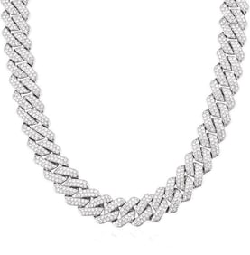 17.2ct Natural Diamond 18K Gold Necklace