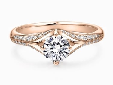 0.5ct Natural Diamond 18K Gold Ring