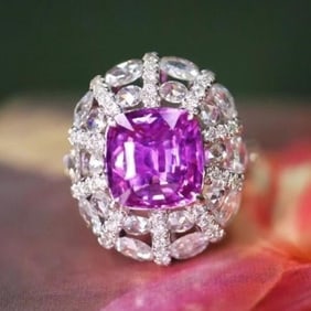 3.2ct Natural Sapphire 18K Gold Ring