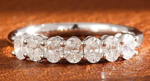 1.1ct Natural Diamond 18K Gold Ring