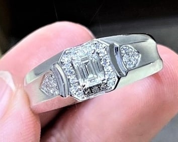 0.5ct Natural Diamond 18K Gold Ring