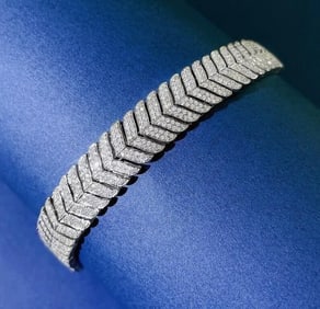 4.6ct Natural Diamond 18K Gold Bracelet
