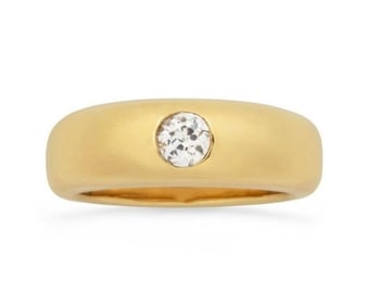 Natural Diamond 18K Gold Ring