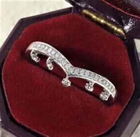 Natural Diamond 18K Gold Ring