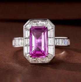 2.6ct Natural Sapphire 18K Gold Ring