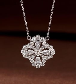 1ct Natural Diamond 18K Gold Necklace