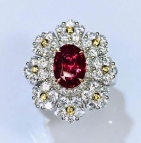 2ct Pigeon Blood Ruby 18K Gold Ring