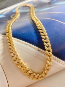 9.8ct Natural Diamond Necklace 18K Gold