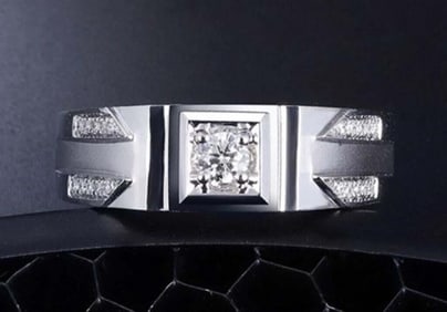 Natural Diamond Ring 18K Gold