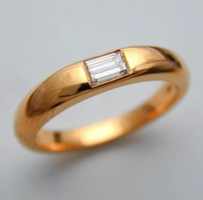 Natural Diamond 18K Gold Ring
