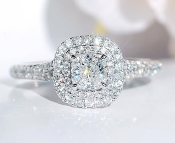 0.5ct Natural Diamond 18K Gold Ring