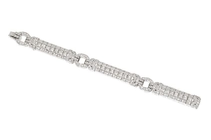 6.7ct Natural Diamond 18K Gold Bracelet