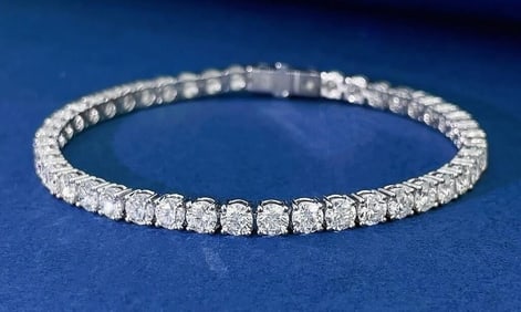 8.3ct Natural Diamond 18K Gold Bracelet