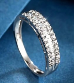 Natural Diamond 18K Gold Ring