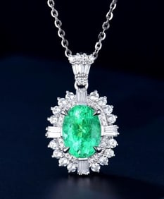 1.6ct Paraiba Tourmaline 18K Gold Pendant