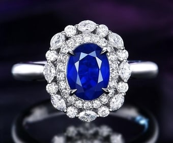 2ct Sri Lankan Sapphire 18K Gold Ring