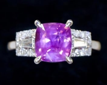 1.6ct Natural Sapphire 18K Gold Ring