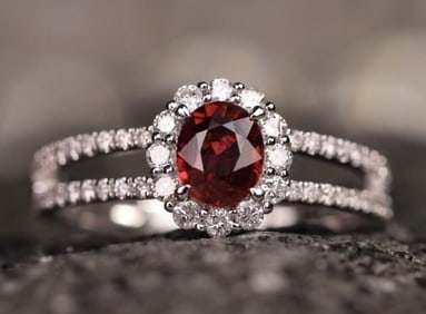Pigeon Blood Ruby 18K Gold Ring