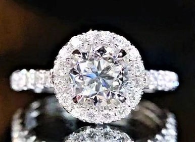 0.5ct Natural Diamond Ring in 18k Gold