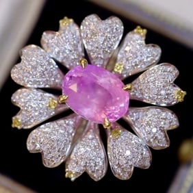 2.6ct Natural Sapphire 18Kt Gold Ring