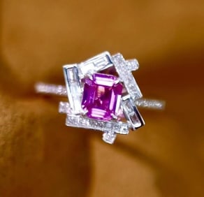 1.15ct Natural Sapphire 18Kt Gold Ring