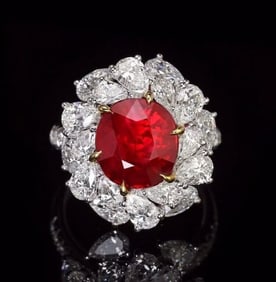 5ct Natural Ruby 18Kt Gold Ring