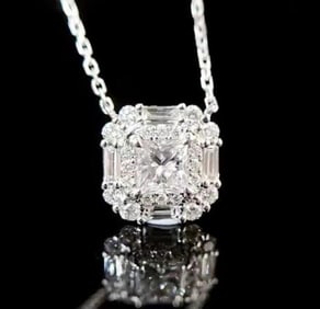 Natural Diamond 18Kt Gold Necklace