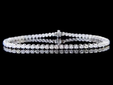 1.5cts Natural Diamond 18Kt Gold Bracelet