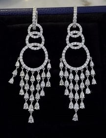 4.8ct Natural Diamond 18Kt Gold Earrings