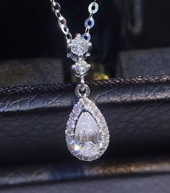 Natural Diamond 18Kt Gold Necklace