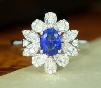Natural Sapphire 18Kt Gold Ring