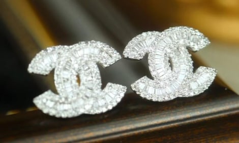 1.2ct Natural Diamond 18Kt Gold Earrings