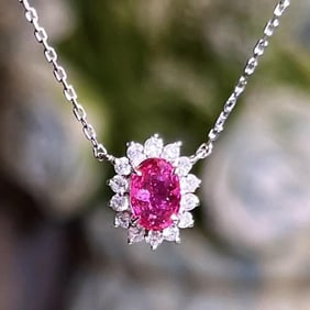 Natural Sapphire 18K Gold Necklace