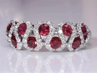 1cts Natural Ruby 18Kt Gold Ring