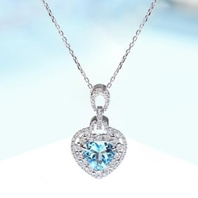 1.5ct Santa Maria Aquamarine 18Kt Gold Pendant