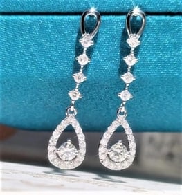 Natural Diamond 18Kt Gold Earrings