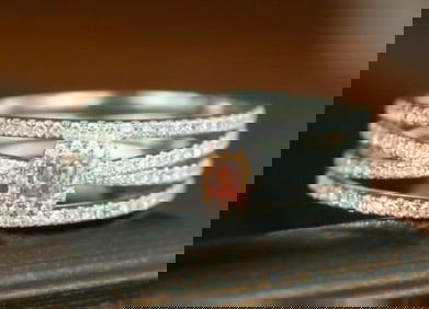 Natural Pink Diamond 18K Gold Ring